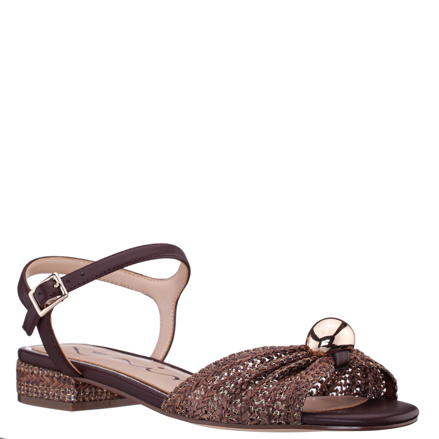 Nina Shoes Slater Brown Flat Sandal Flat-Shoe