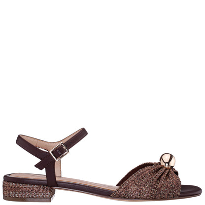 Nina Shoes Slater Brown Flat Sandal Flat-Shoe