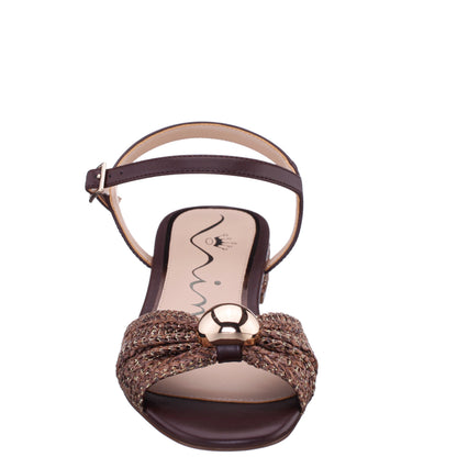 Nina Shoes Slater Brown Flat Sandal Flat-Shoe