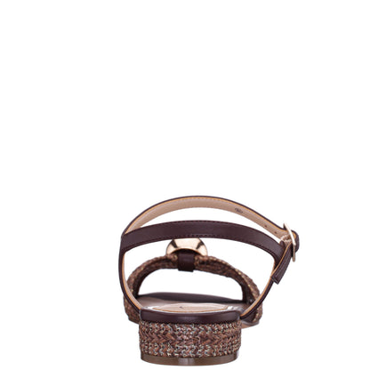 Nina Shoes Slater Brown Flat Sandal Flat-Shoe