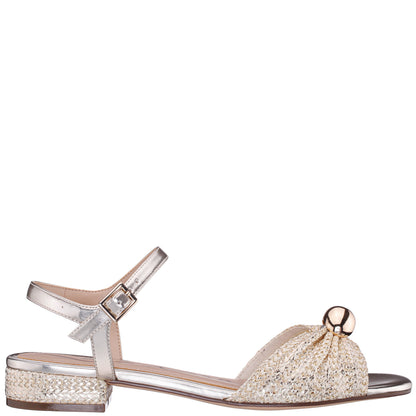 Nina Shoes Slater Gold Metallic Flat Sandal Flat-Shoe