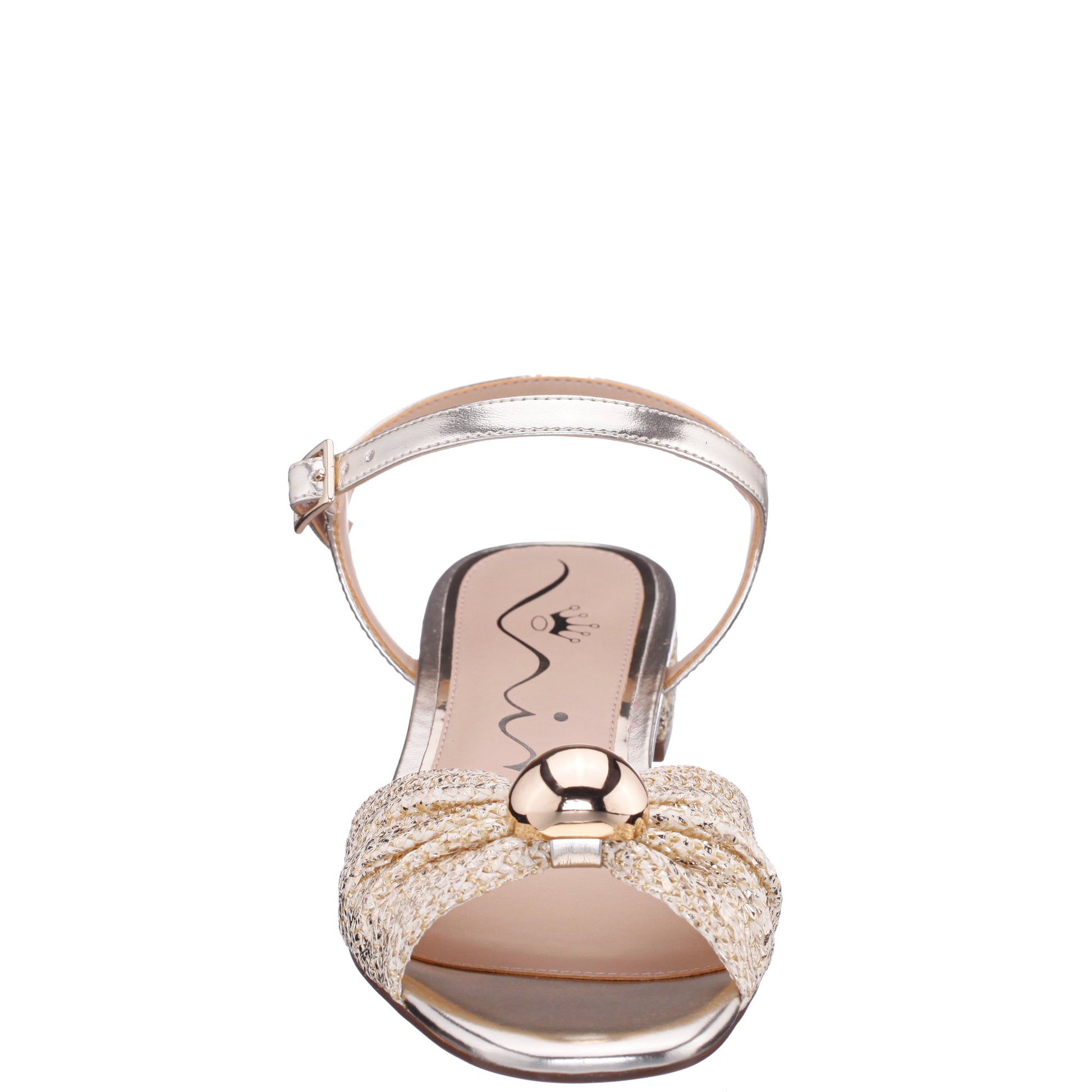 Nina Shoes Slater Gold Metallic Flat Sandal Flat-Shoe