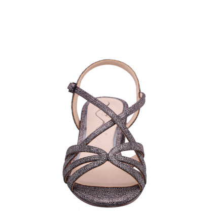 Nina Shoes Gemma Grey Sandal Low-Heel