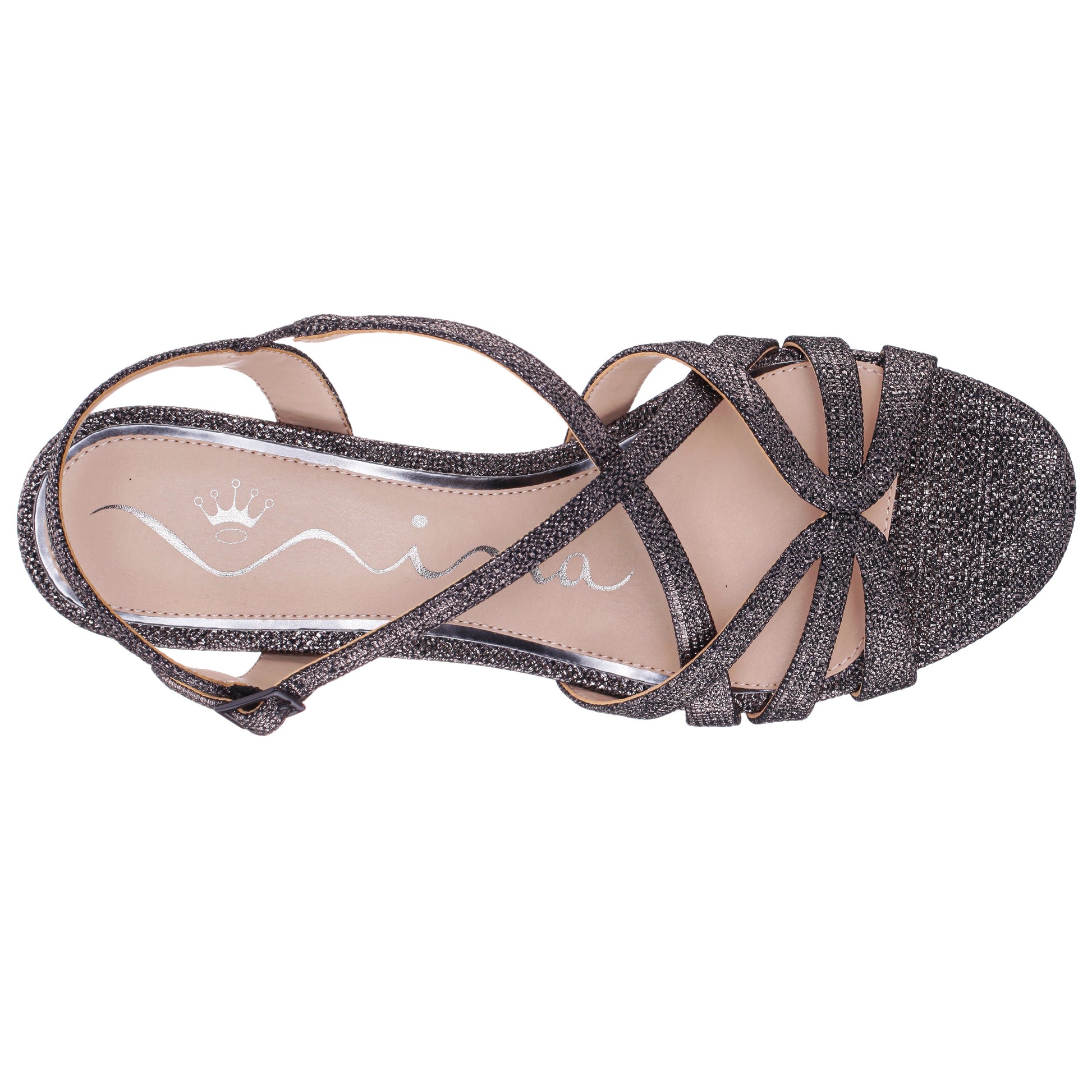Nina Shoes Gemma Grey Sandal Low-Heel