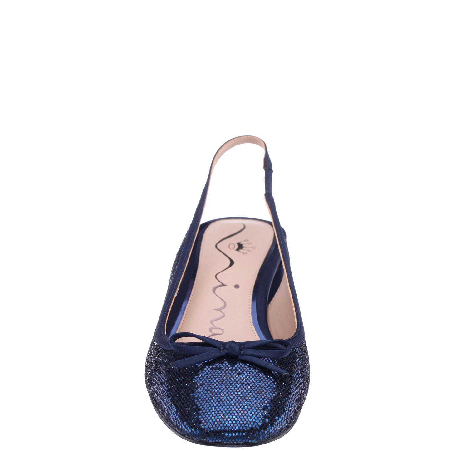 Nina Shoes Kourtny Blue Block-Heel Pumps
