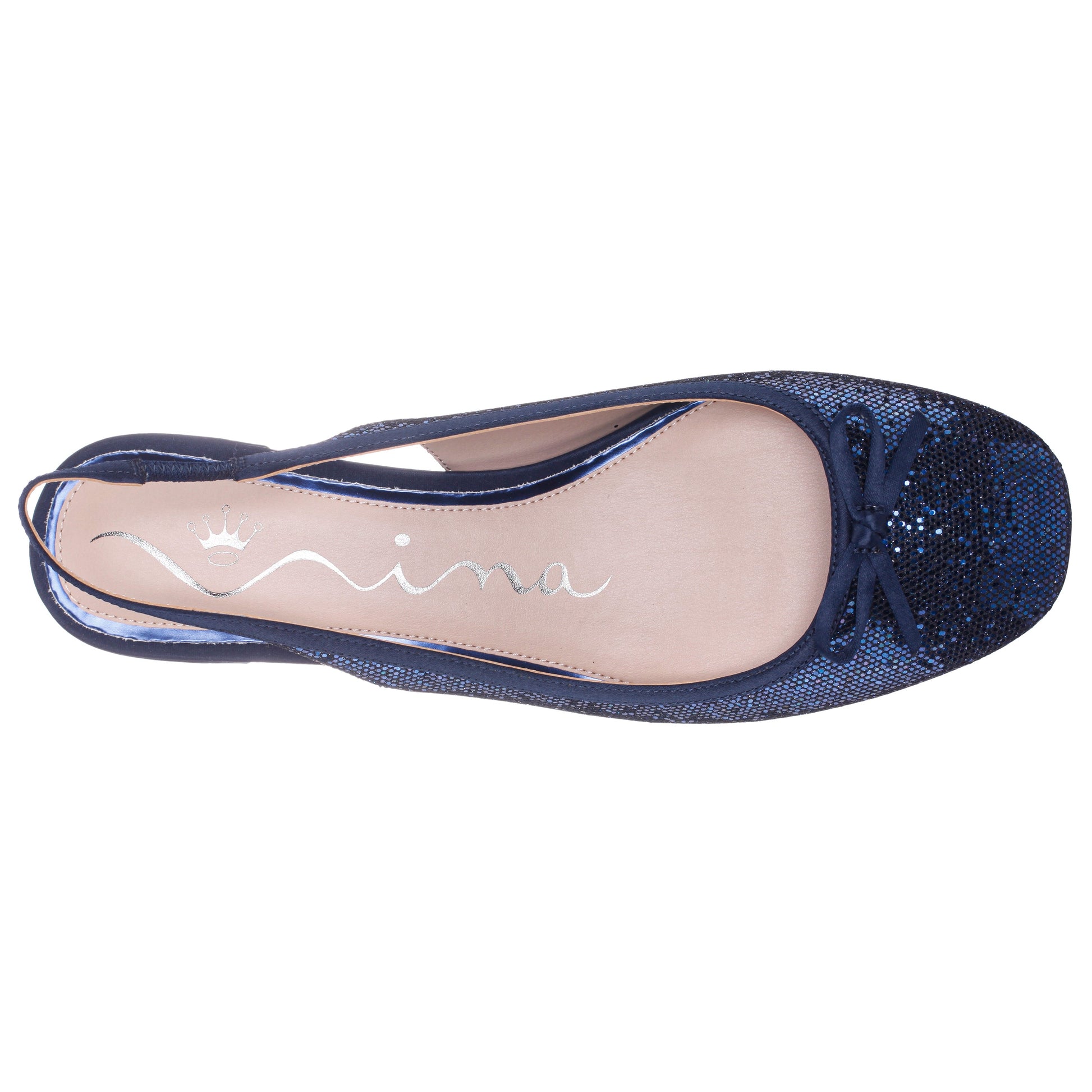Nina Shoes Kourtny Blue Block-Heel Pumps