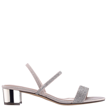 Nina Shoes Gwenda Platino Sandal Low-Heel Sandals