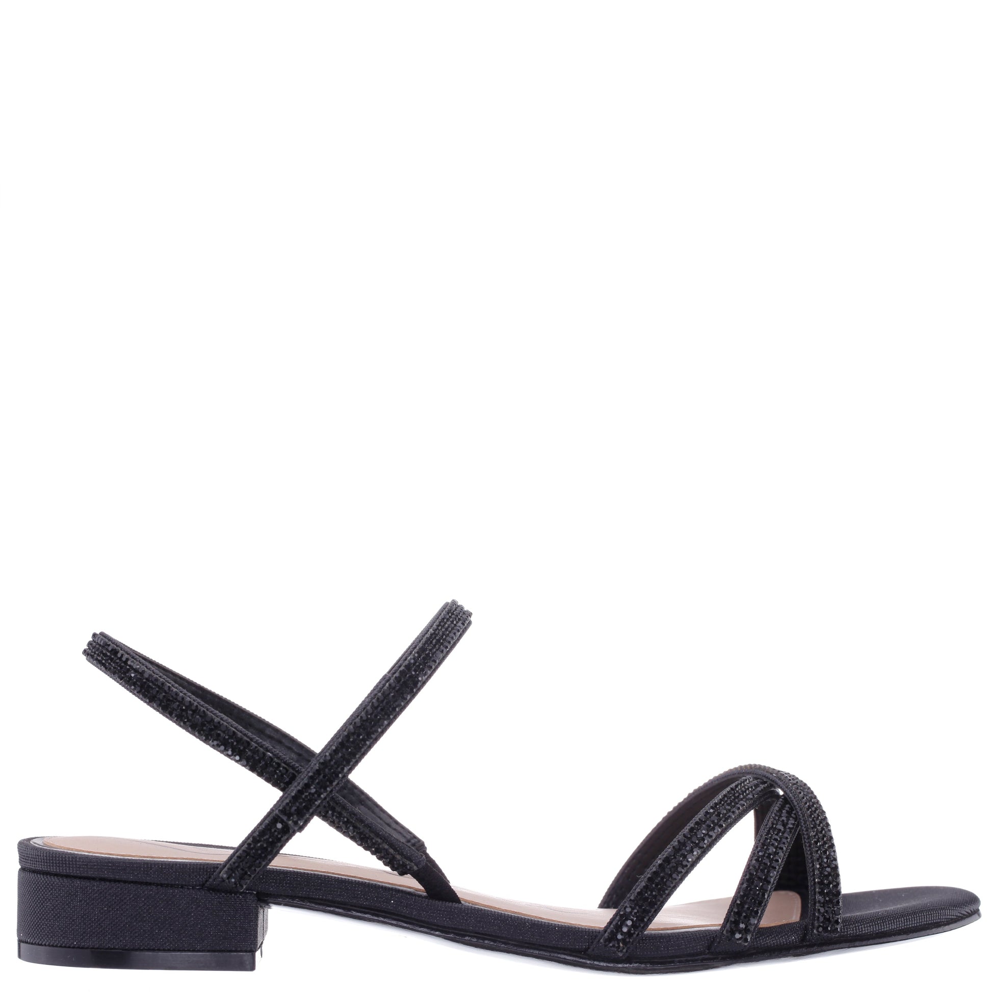 Nina Shoes Sonja Black Sandal Flat-Shoe Sandals