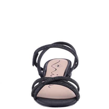 Nina Shoes Sonja Black Sandal Flat-Shoe Sandals