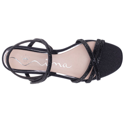 Nina Shoes Sonja Black Sandal Flat-Shoe Sandals