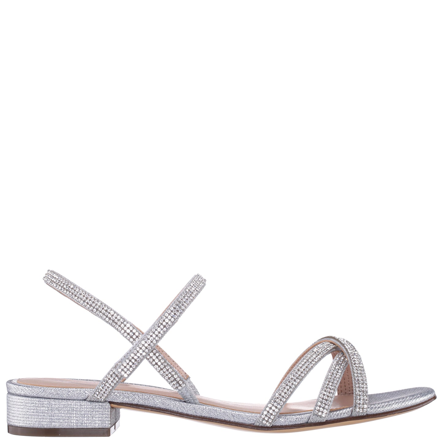 Nina Shoes Sonja Silver Sandal Flat-Shoe Sandals