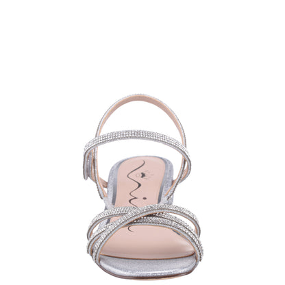 Nina Shoes Sonja Silver Sandal Flat-Shoe Sandals