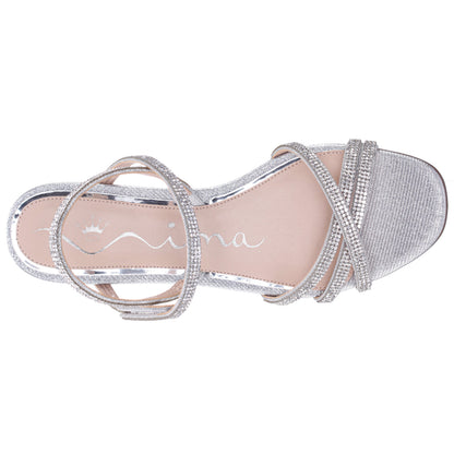 Nina Shoes Sonja Silver Sandal Flat-Shoe Sandals