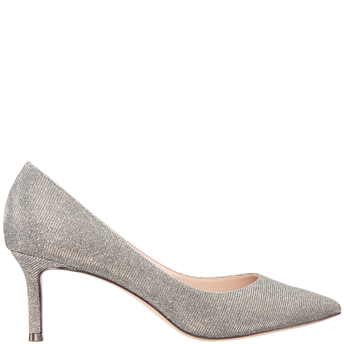 Nina Shoes Nina60 Steel Metallic Textured Mid-Heel Classic Pump