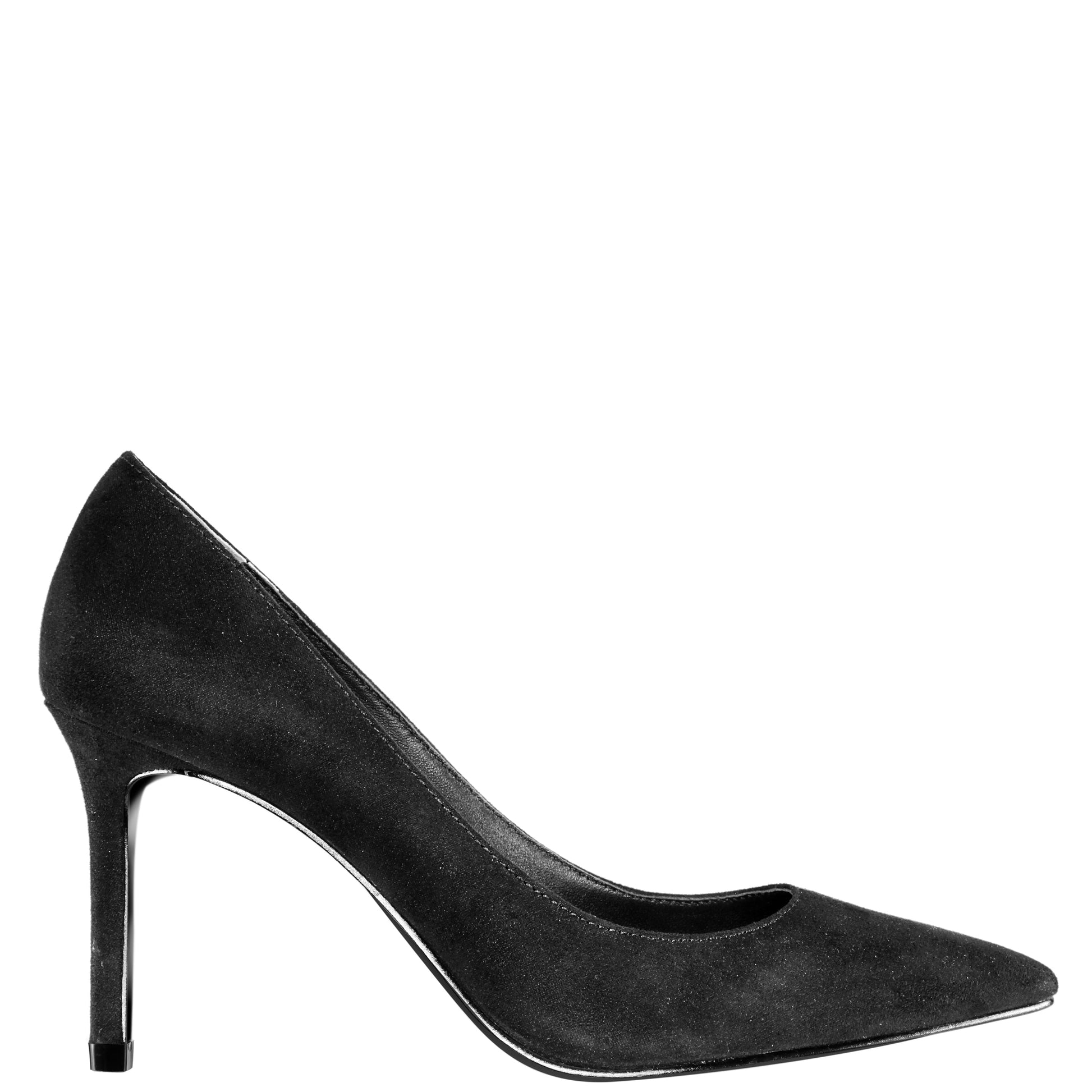 Nina Shoes Nina85 Blacksuedette High-Heel Classic Pump