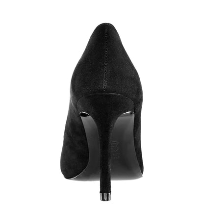 Nina Shoes Nina85 Blacksuedette High-Heel Classic Pump