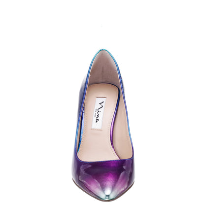 Nina Shoes Nina85 Blue Ombre Patent Leatherette High-Heel Classic Pump