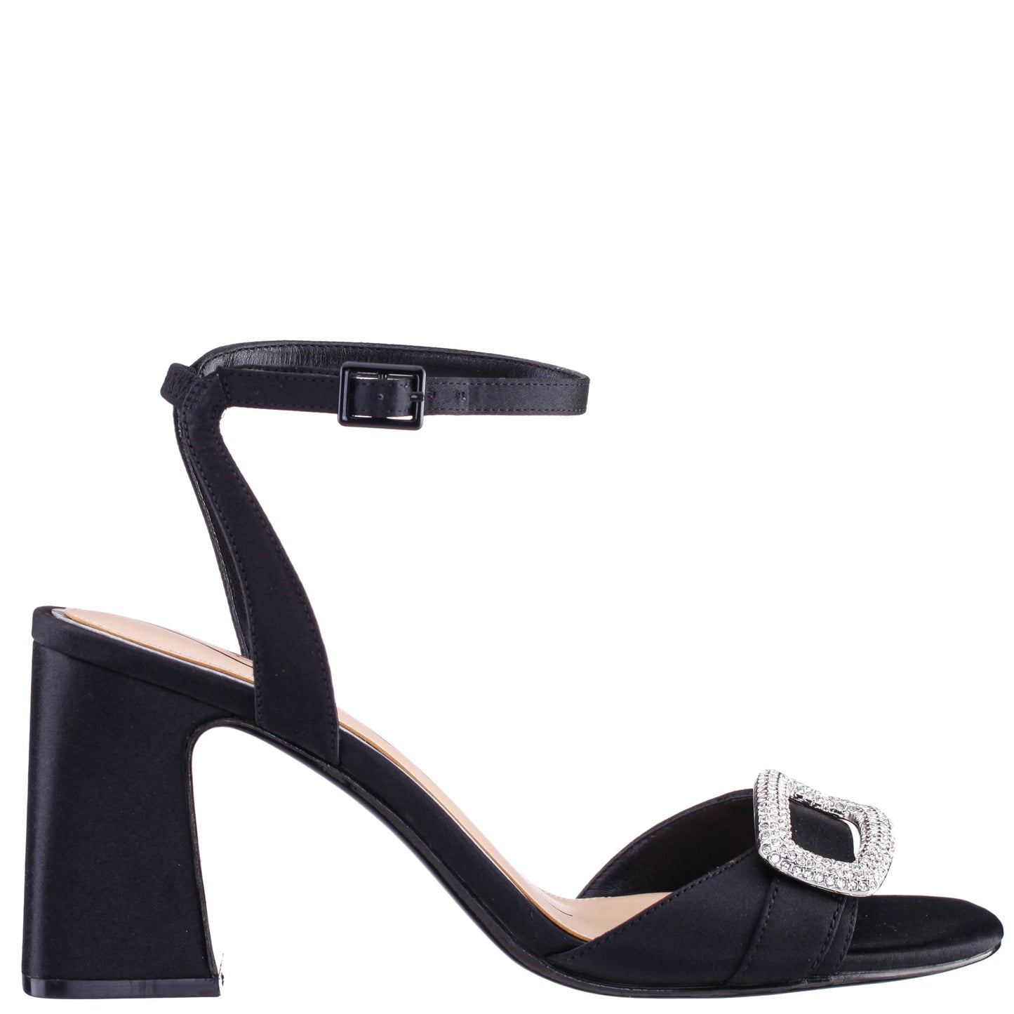 Nina Shoes Quenbie Black Sandal Mid-Heel