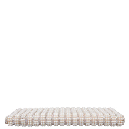 Nina Shoes Kimora White Allover Pearl/Crystal Envelope Clutch