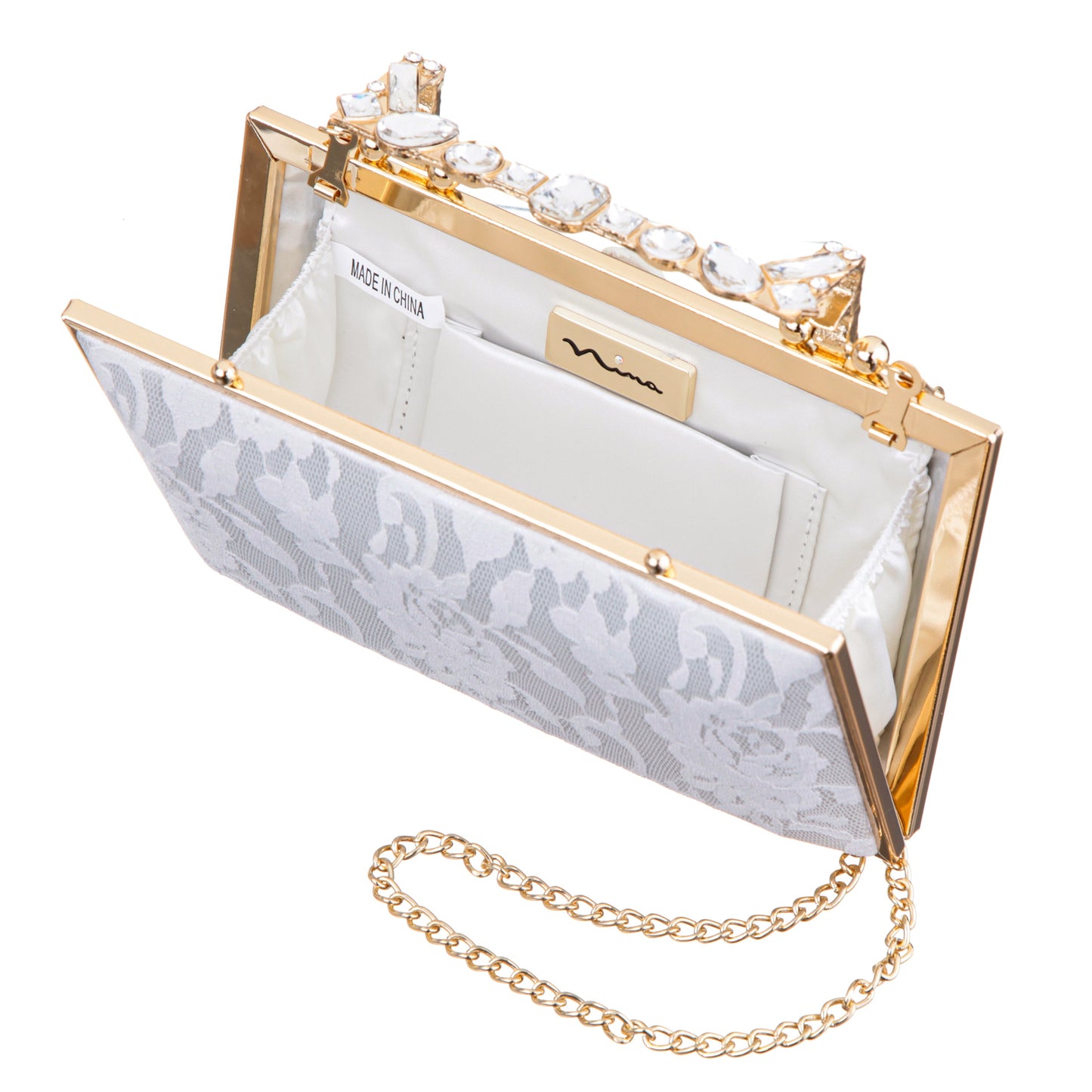 Nina Shoes Boujee-L Beige Lace Minaudiere