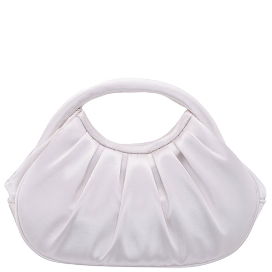 Nina Shoes Bren Beige Satin Handle Satchel