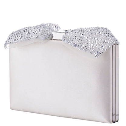 Nina Shoes Selena Beige Glass Crystals Minaudiere