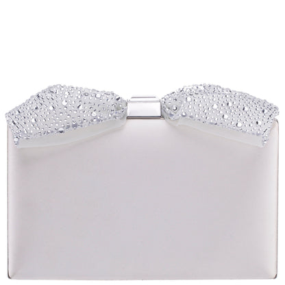 Nina Shoes Selena Beige Glass Crystals Minaudiere