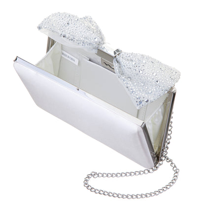 Nina Shoes Selena Beige Glass Crystals Minaudiere