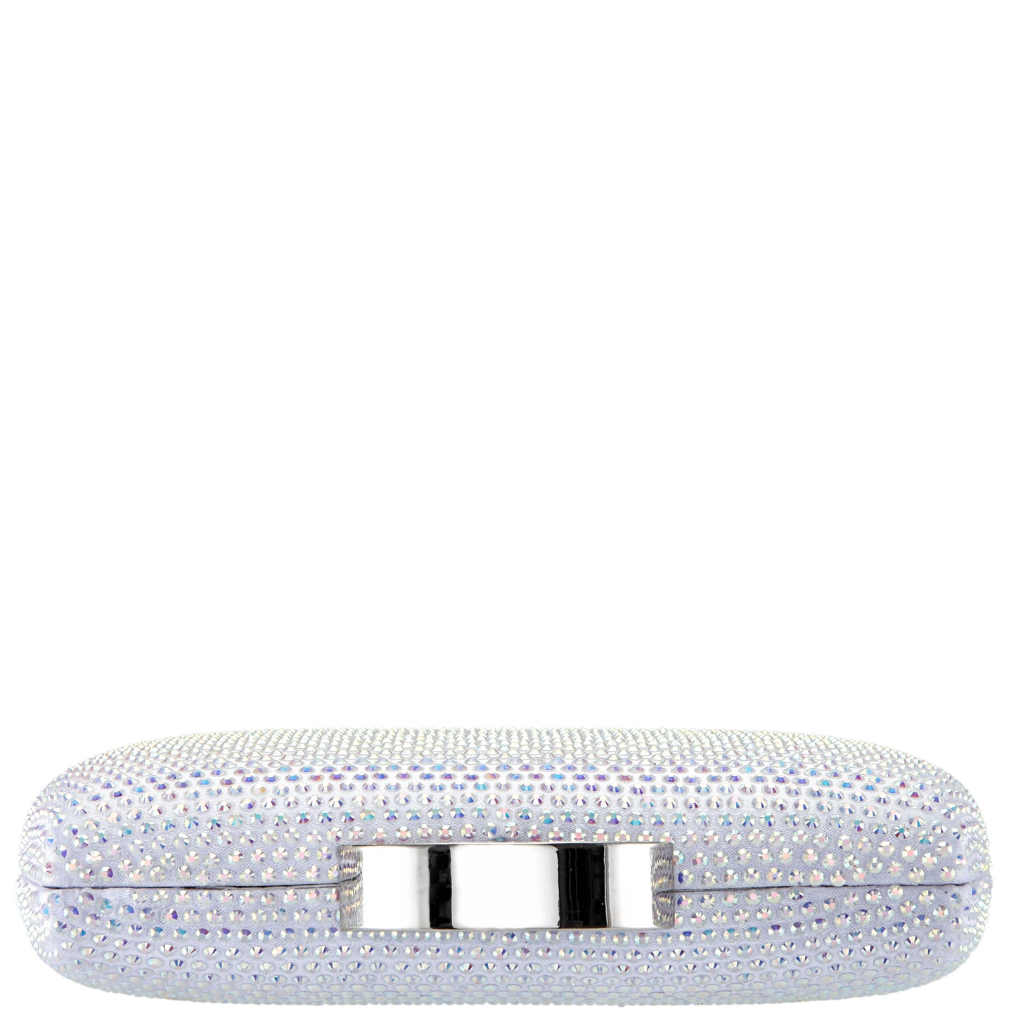 Nina Shoes Pacey White Ab Allover Crystal Minaudiere