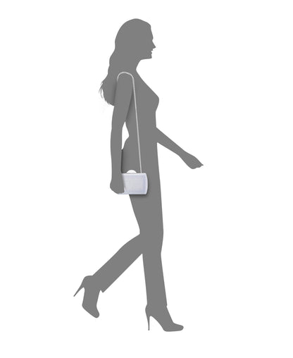 Nina Shoes Pacey White Ab Allover Crystal Minaudiere