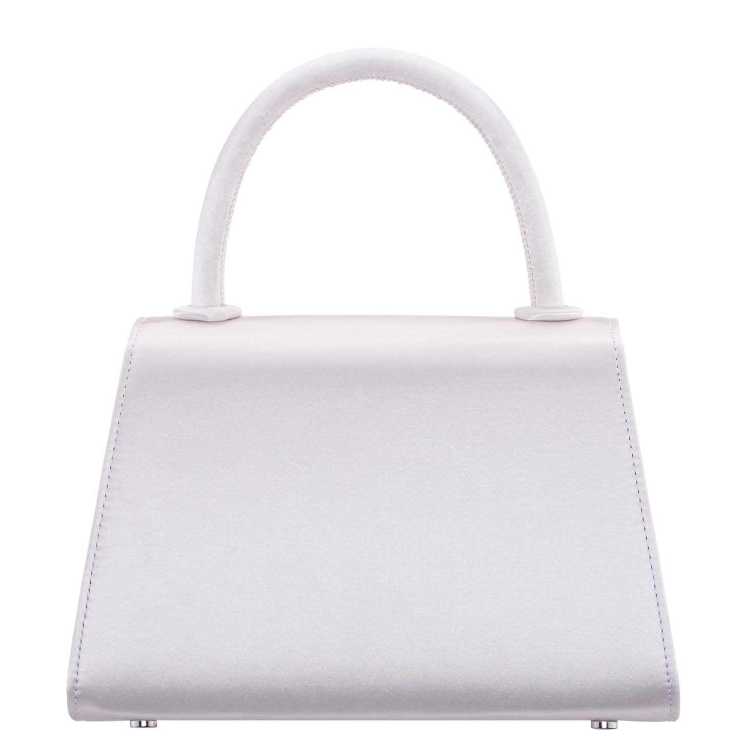 Nina Shoes Alila Beige Satin/Glass Crystal Satchel Bag