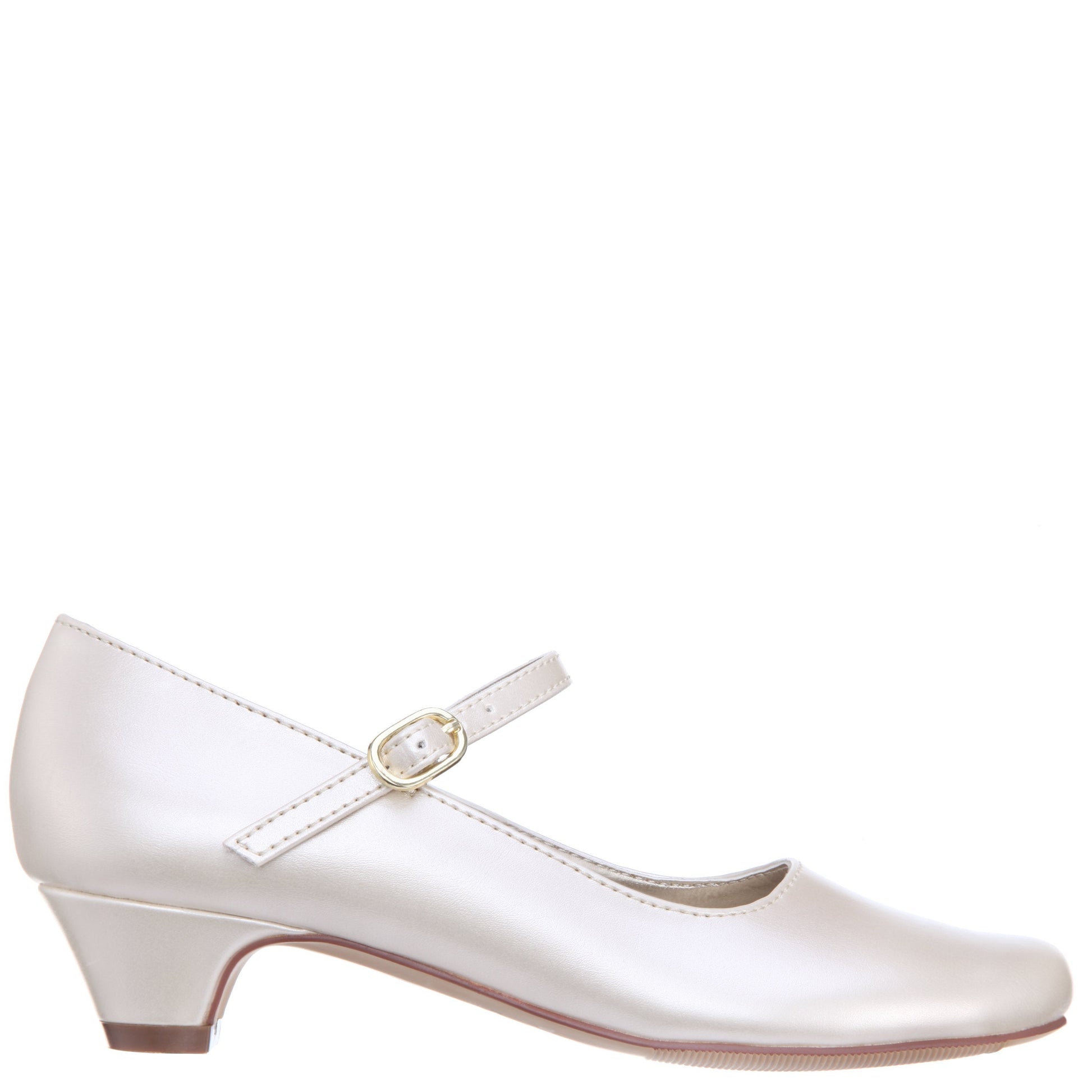 Nina Shoes Girls Seeley Beige Low Heel Dress Shoes