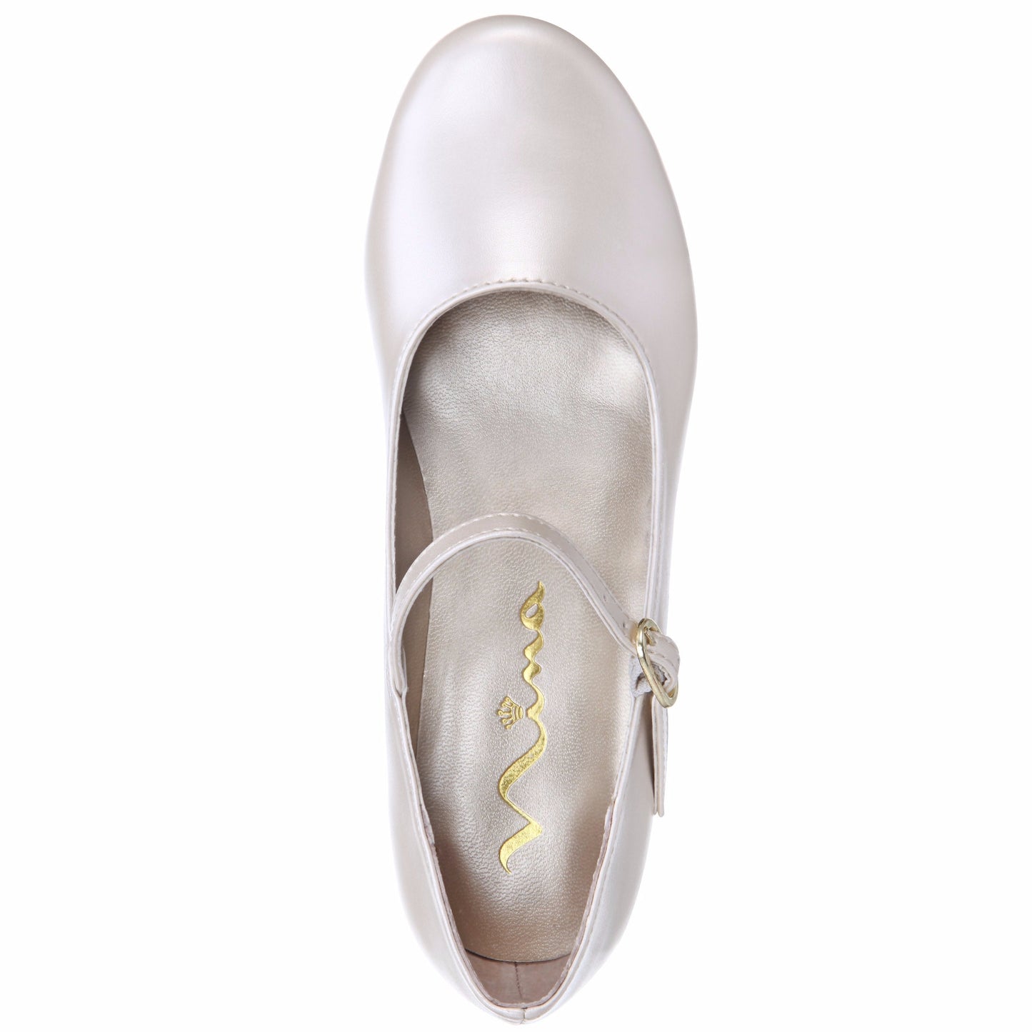 Nina Shoes Girls Seeley Beige Low Heel Dress Shoes