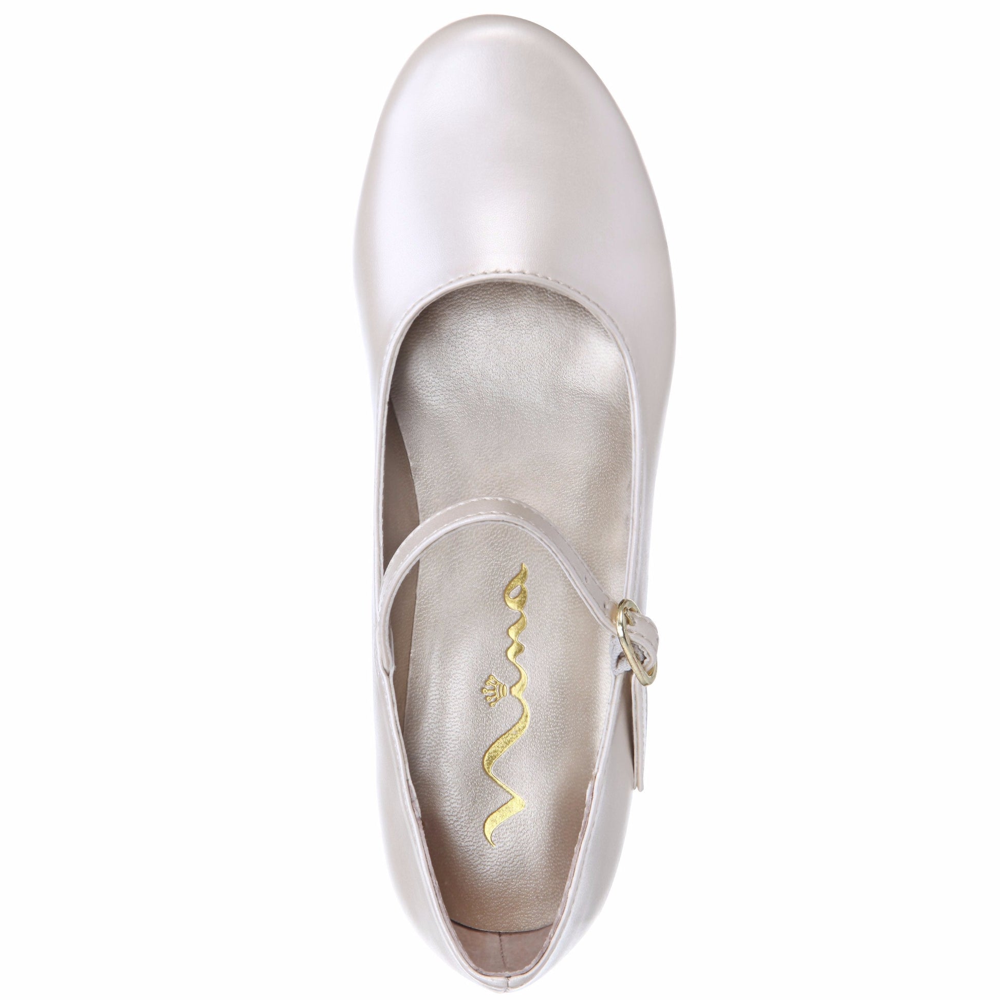Nina Shoes Girls Seeley Beige Low Heel Dress Shoes