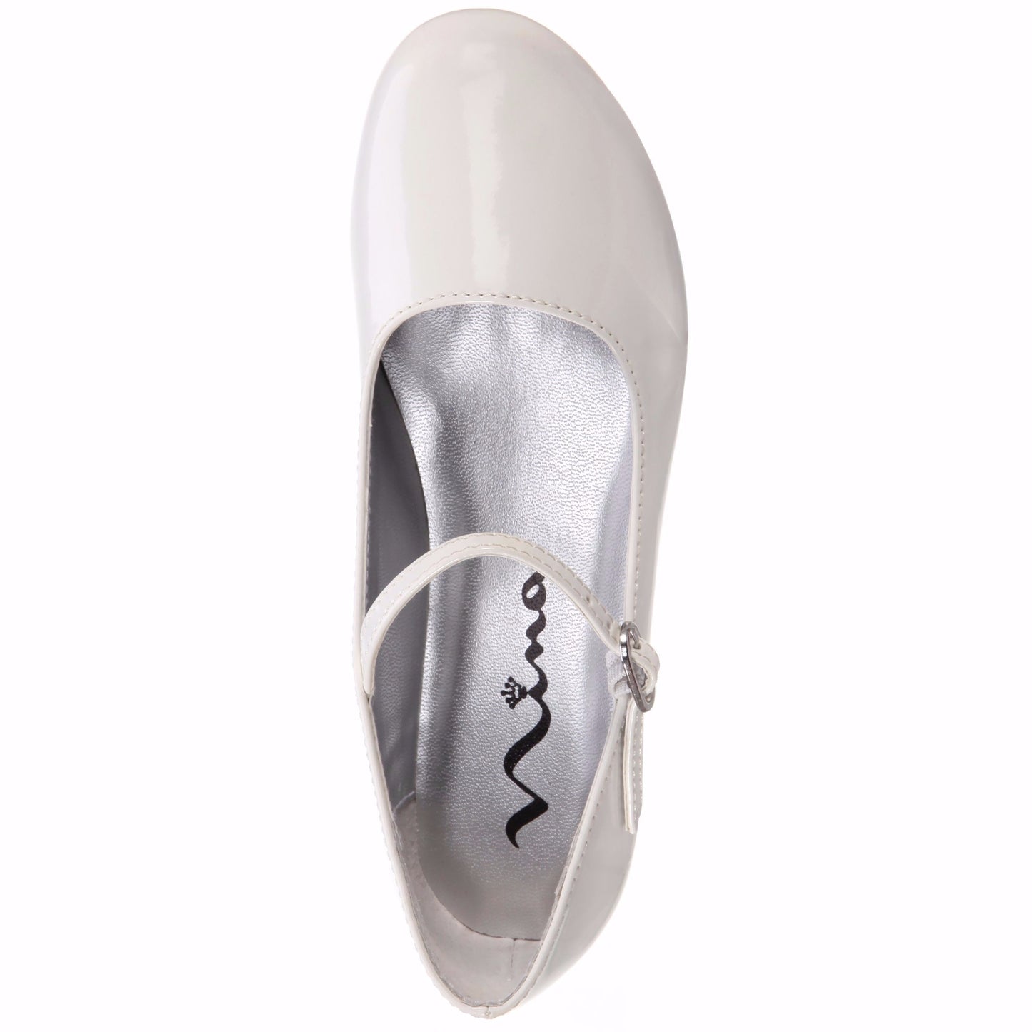 Nina Shoes Girls Seeley White Low Heel Dress Shoes