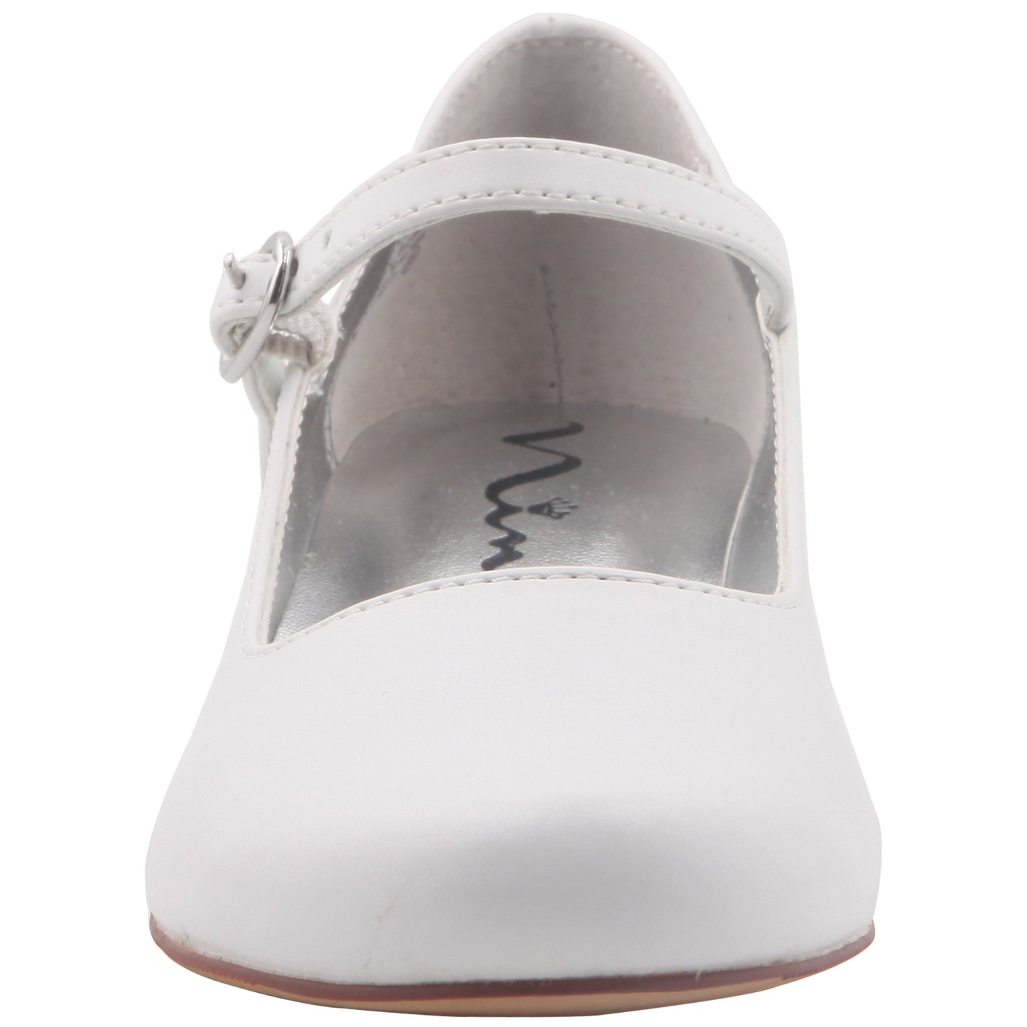 Nina Shoes Girls Seeley White Low Heel Dress Shoes