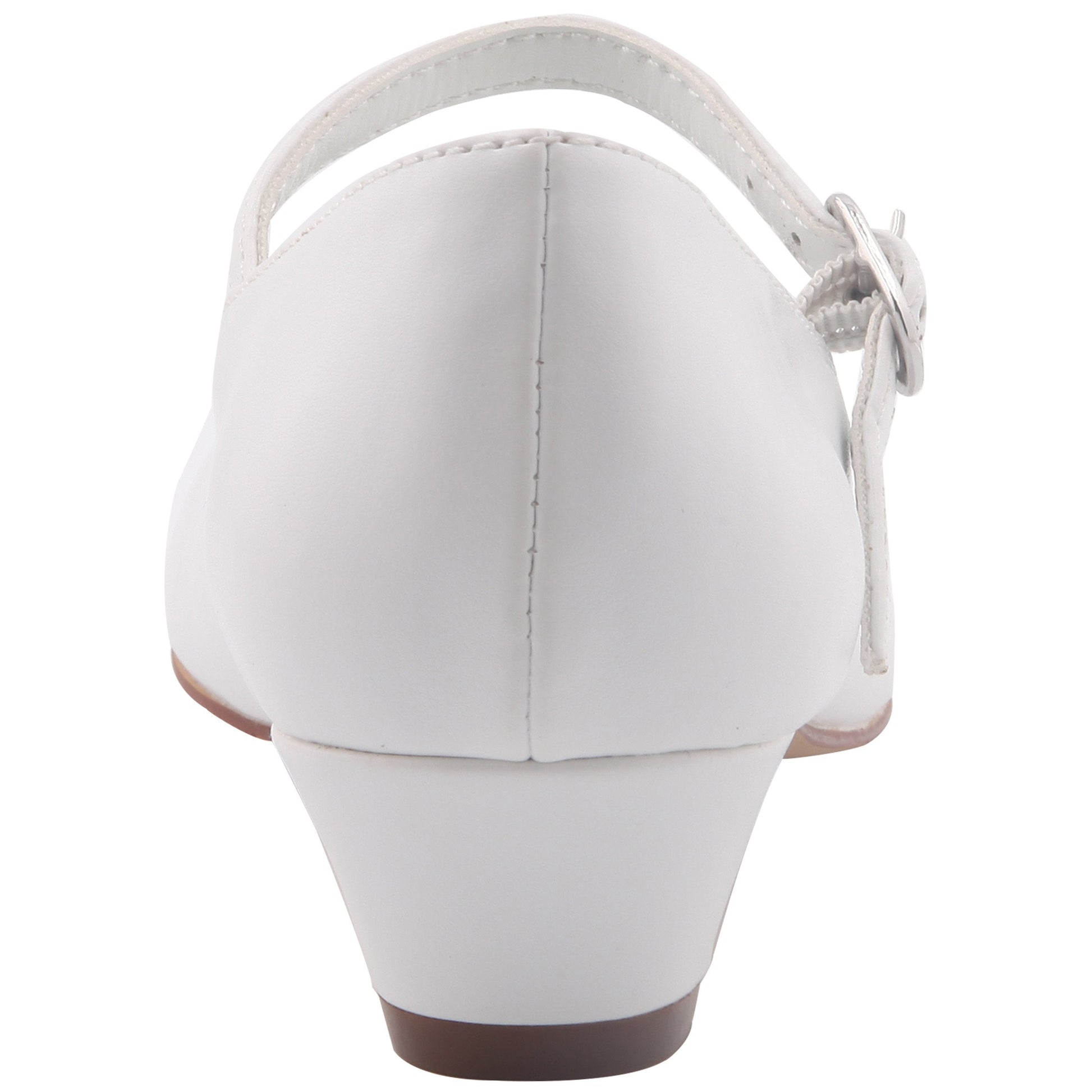 Nina Shoes Girls Seeley White Low Heel Dress Shoes