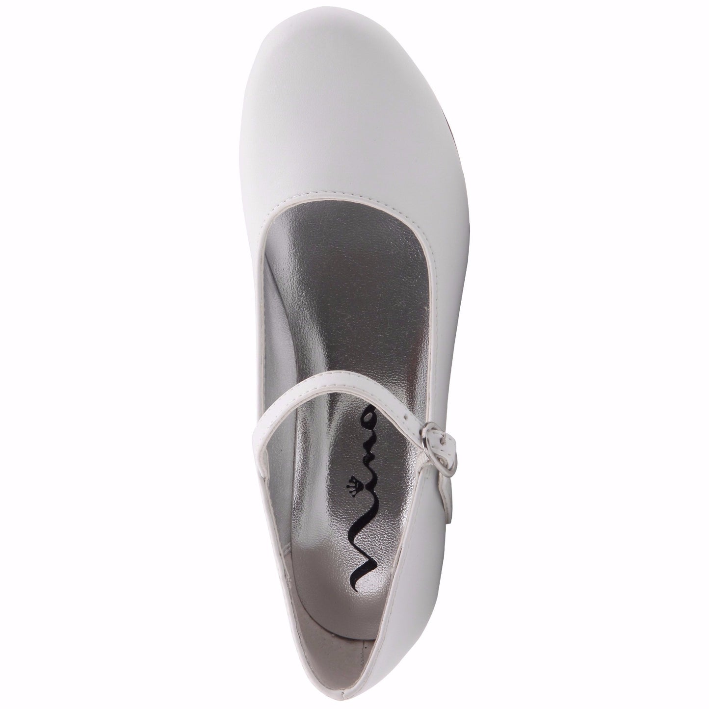 Nina Shoes Girls Seeley White Low Heel Dress Shoes