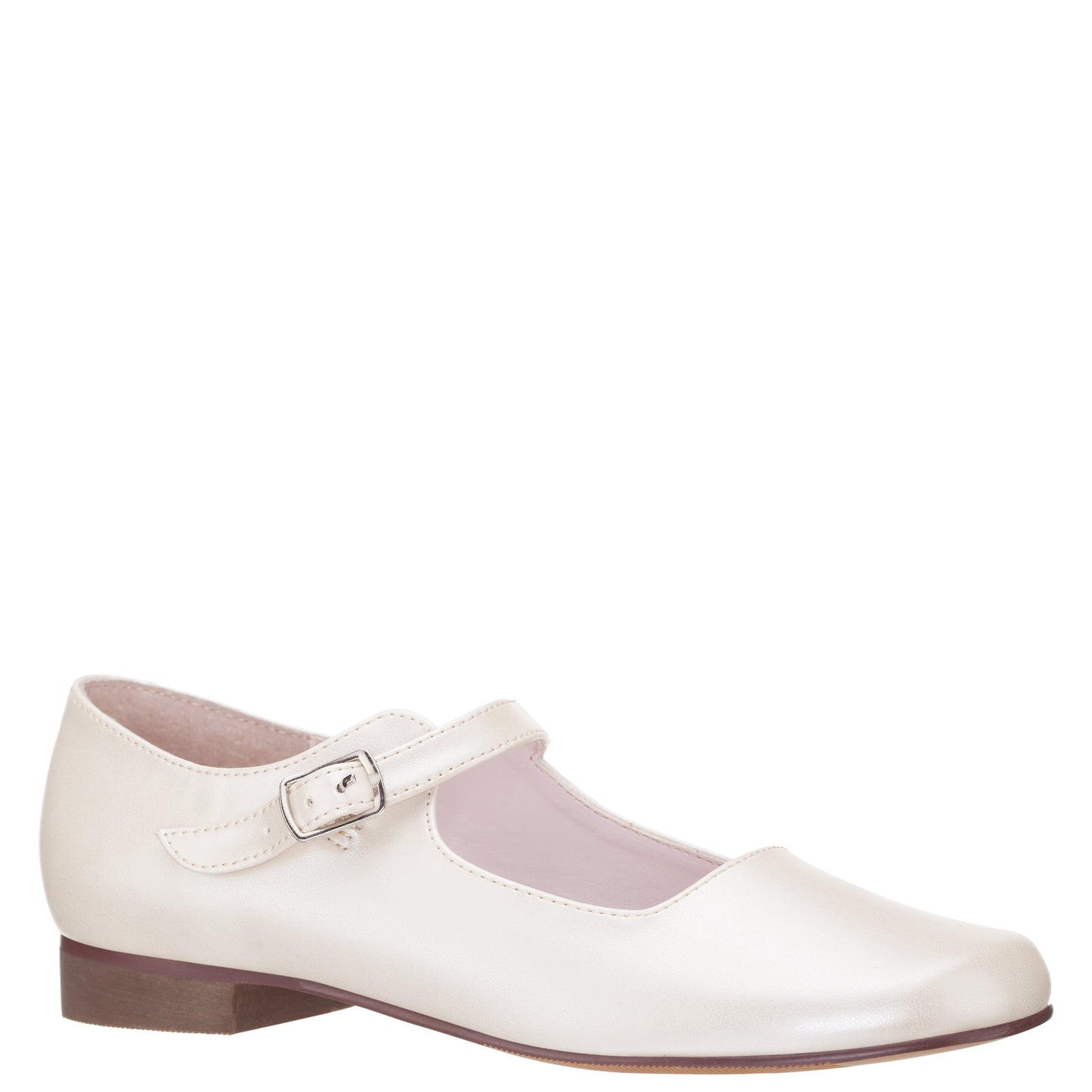 Nina Shoes Girls Bonnett Beige Pearlized Mary Jane Dress Shoes