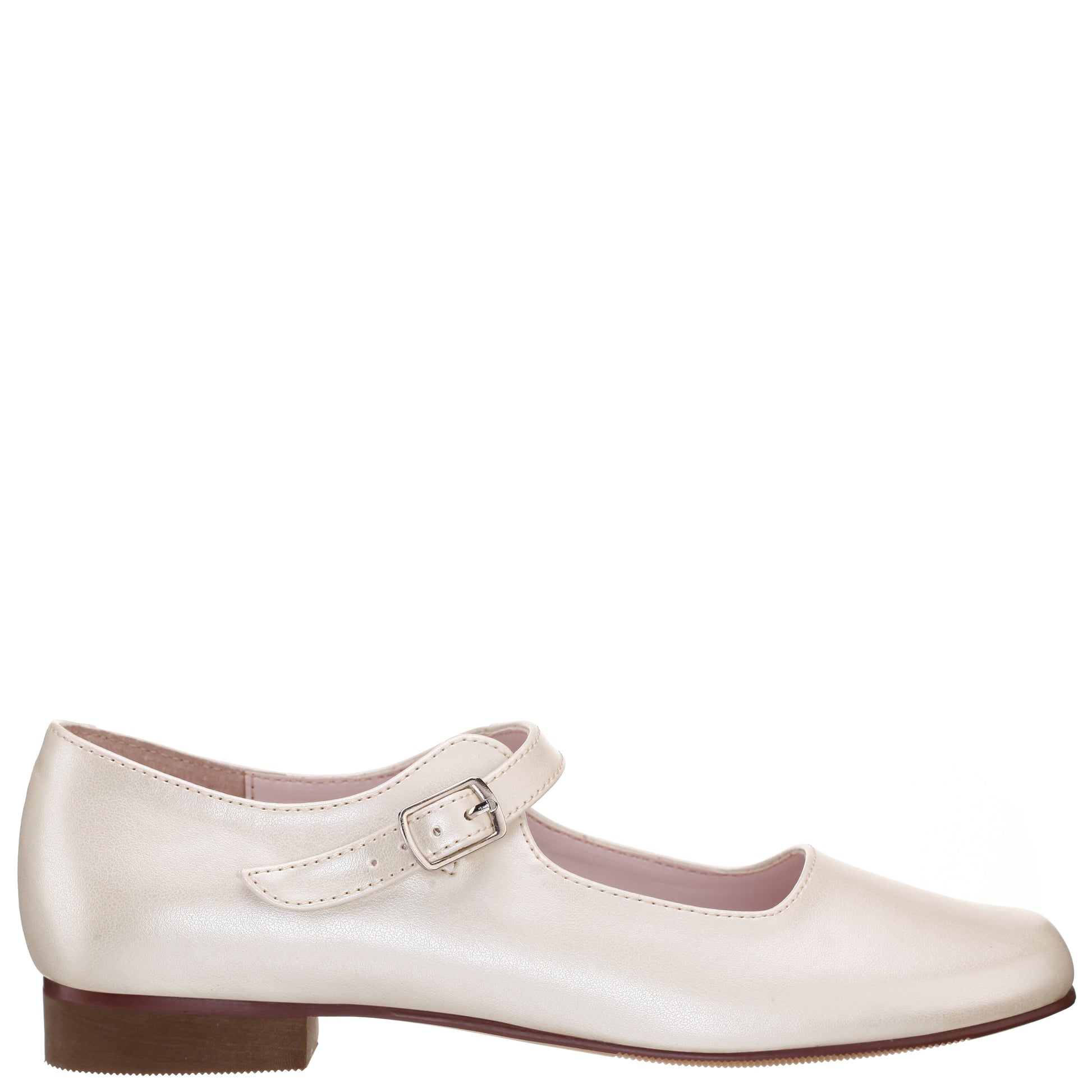 Nina Shoes Girls Bonnett Beige Pearlized Mary Jane Dress Shoes