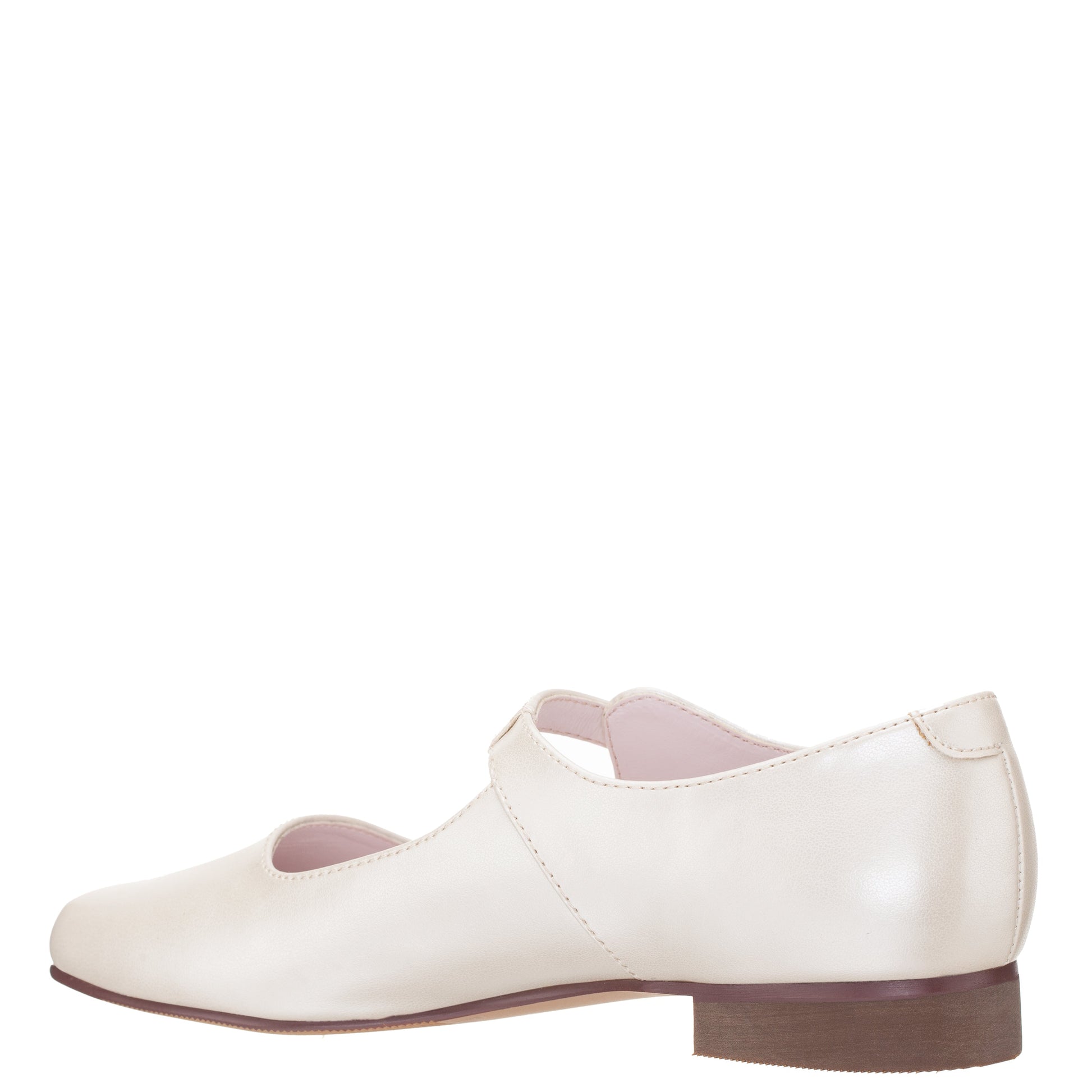 Nina Shoes Girls Bonnett Beige Pearlized Mary Jane Dress Shoes