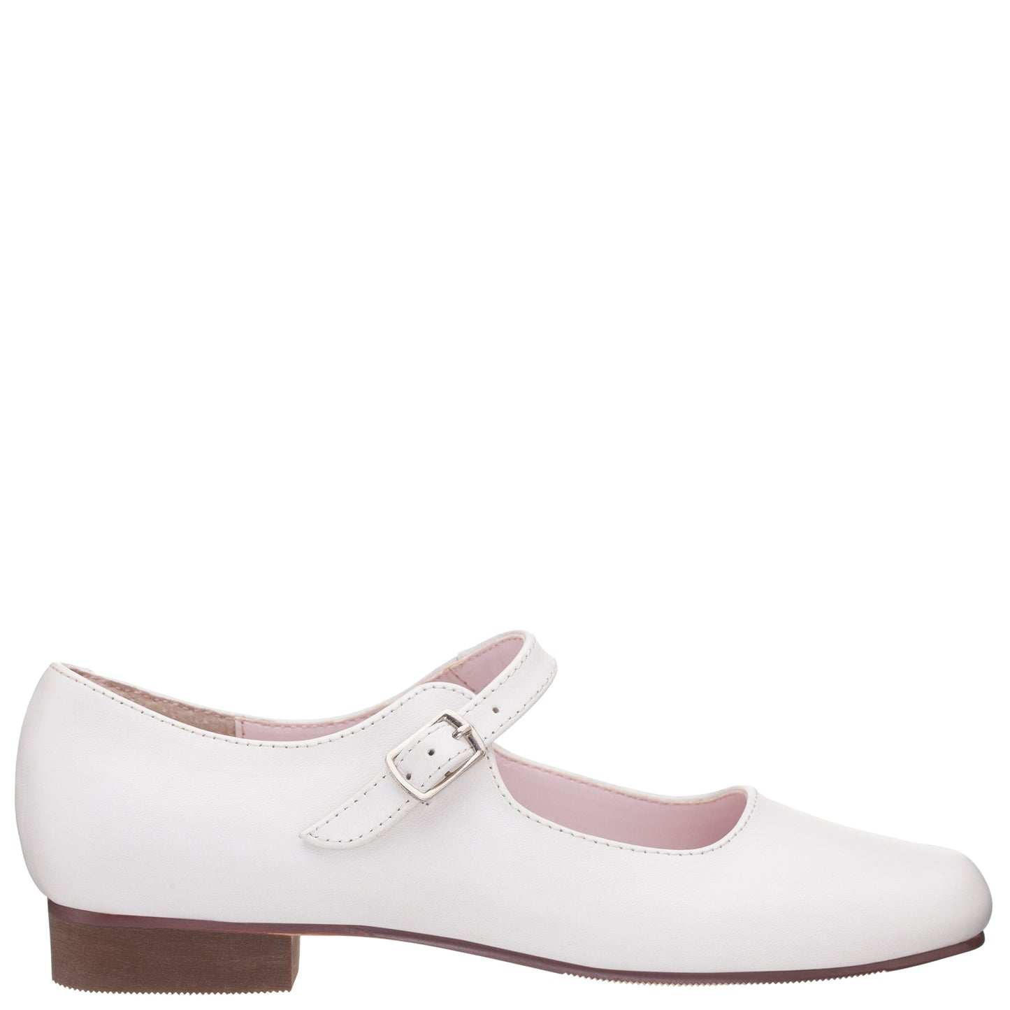 Nina Shoes Girls Bonnett White Leather Mary Jane Dress Shoes