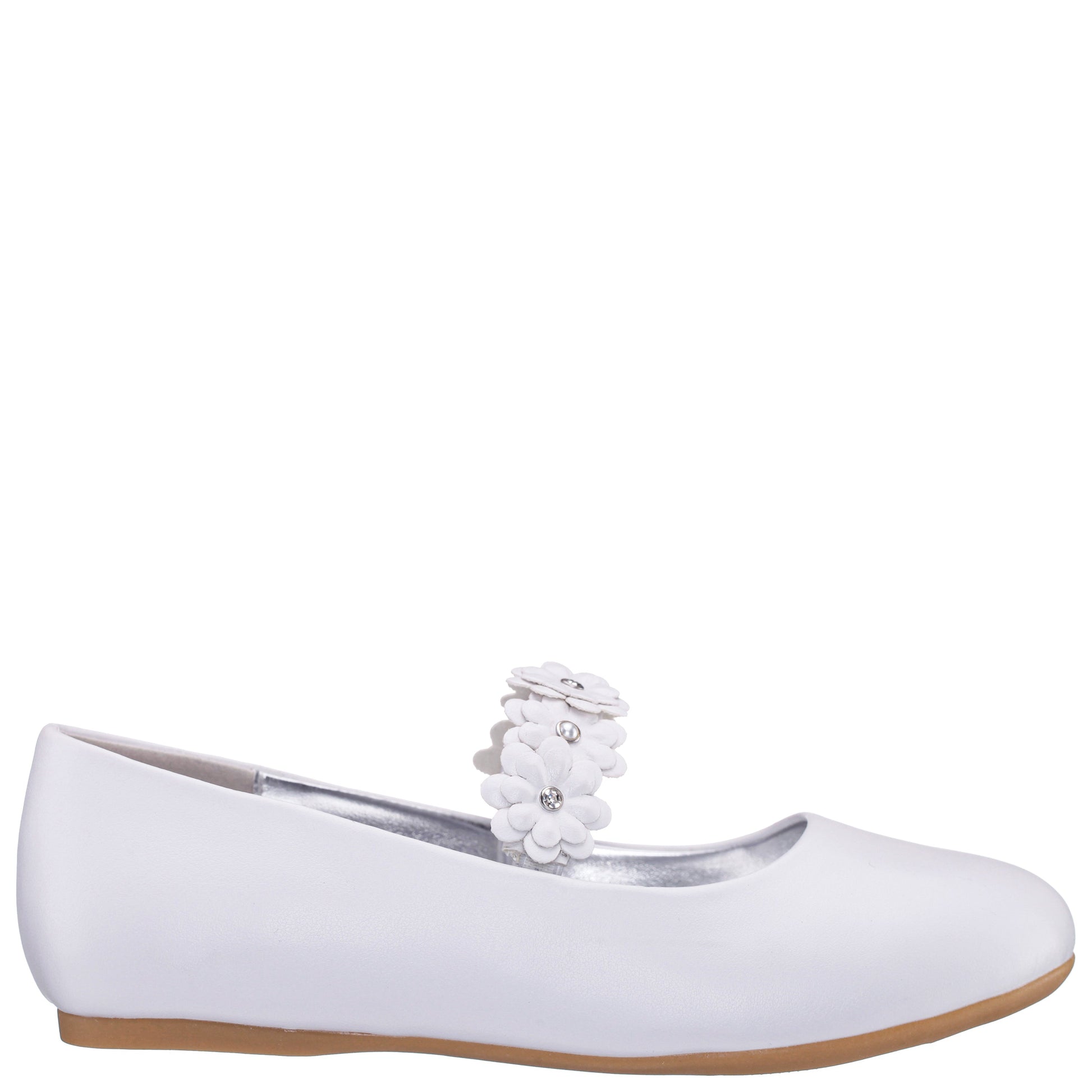 Nina Shoes Girls Rozy White Ballet Dress Shoes