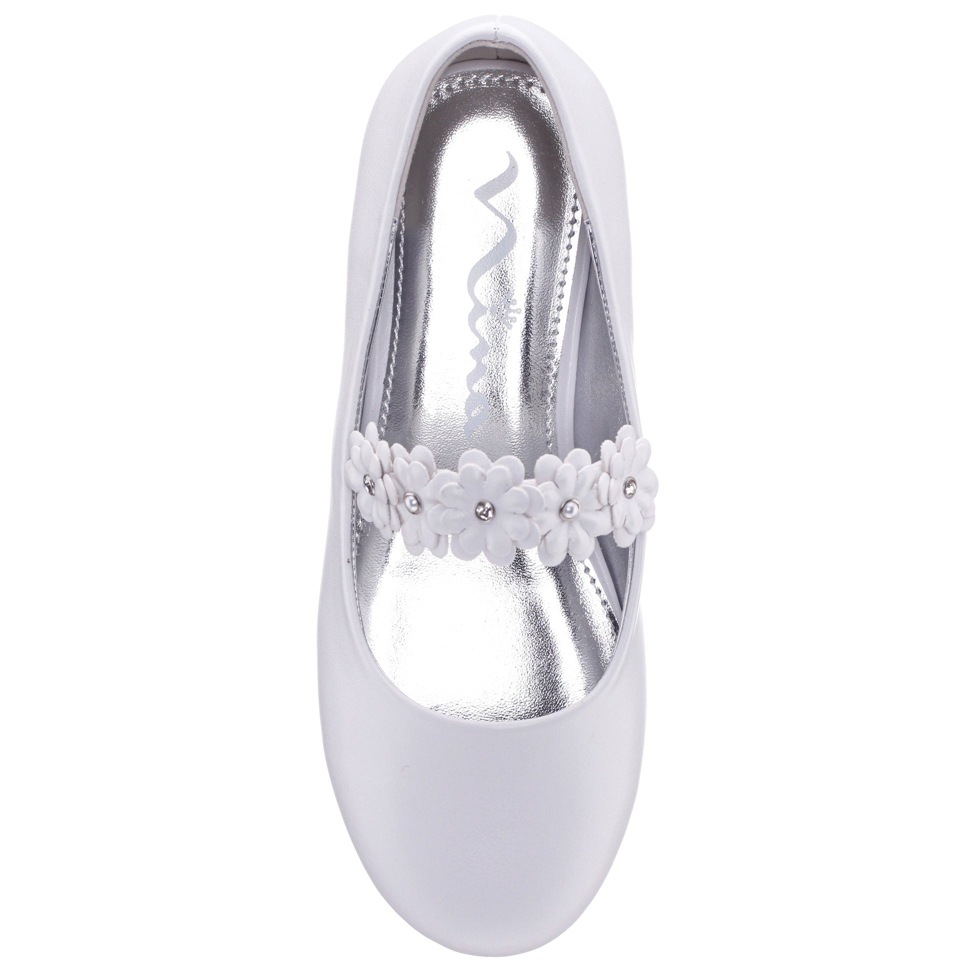 Nina Shoes Girls Rozy White Ballet Dress Shoes