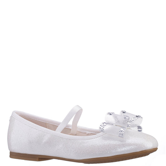 Nina Shoes Girls Sidnee White Ballet Dress Shoes