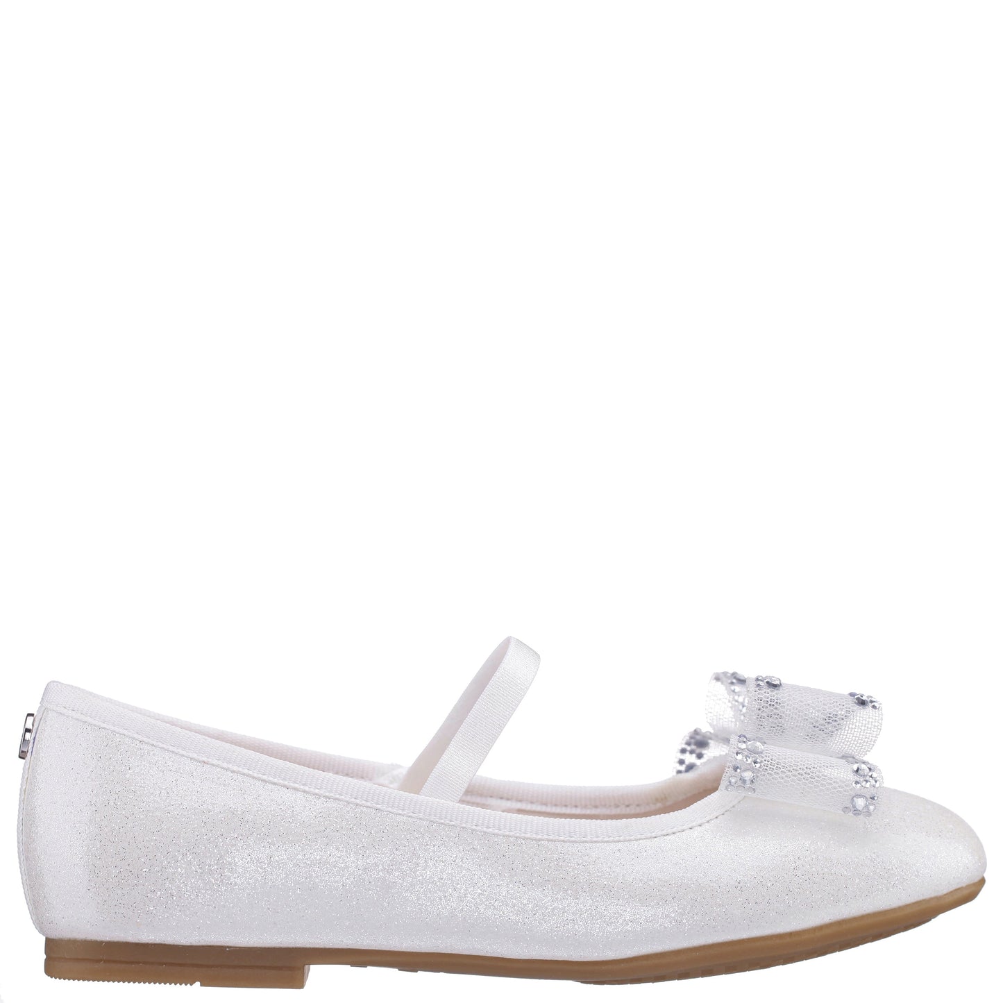 Nina Shoes Girls Sidnee White Ballet Dress Shoes