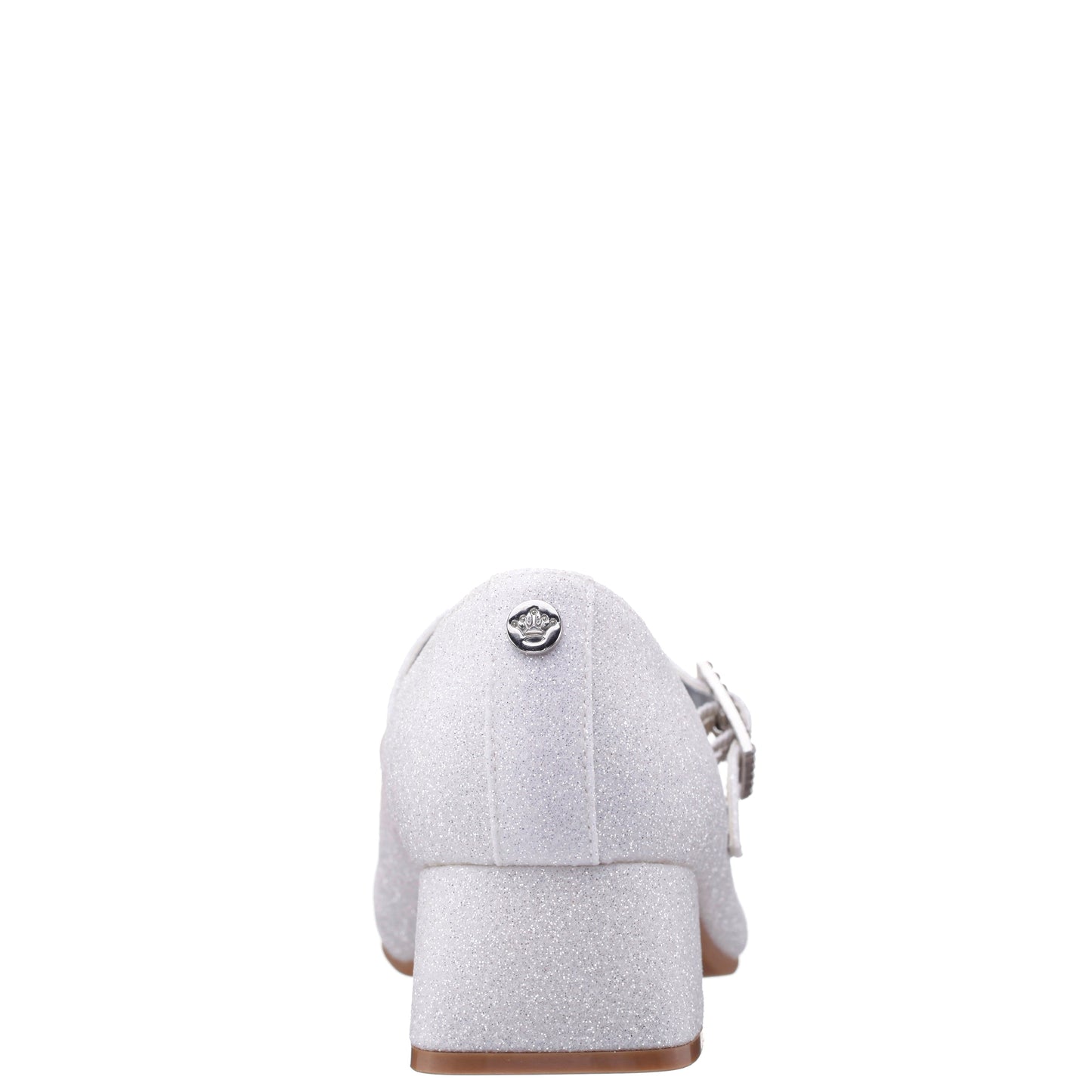 Nina Shoes Girls Mila White Glitter Mary Jane Dress Shoe