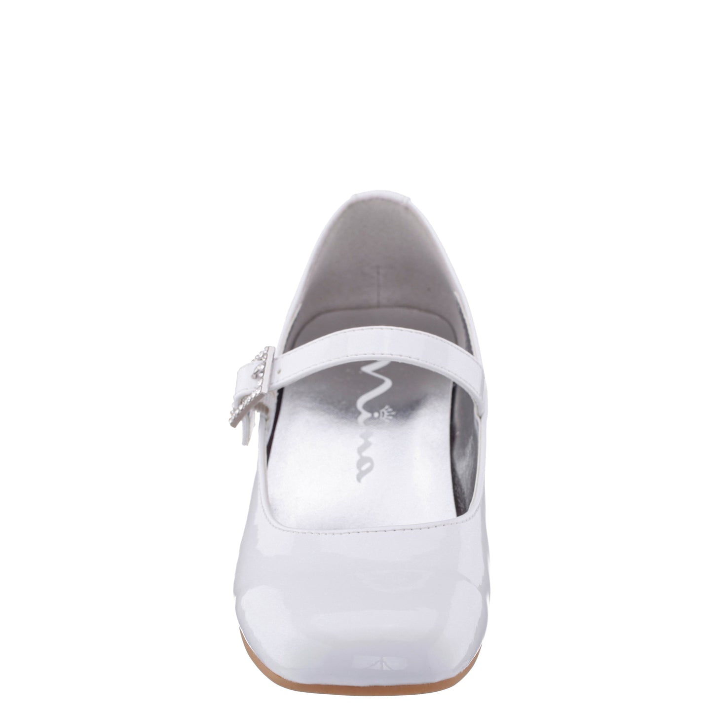 Nina Shoes Girls Mila White Patent Mary Jane Dress Shoe