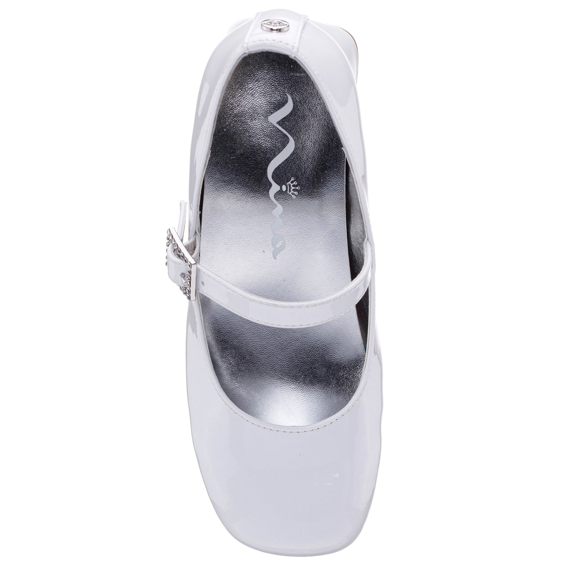 Nina Shoes Girls Mila White Patent Mary Jane Dress Shoe