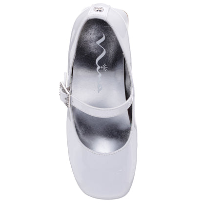 Nina Shoes Girls Mila White Patent Mary Jane Dress Shoe